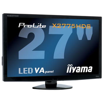 27" Iiyama Prolite X2775HDS-1 Monitor with HDMI & 4 Port USN 2.0 Hub 24Bit TrueColour