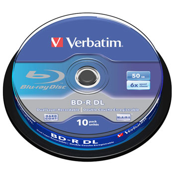 50GB BD-R Verbatim 43746 Pack of 10x discs in Cake box