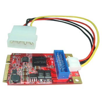 Lycom UB-117 2 Ports Mini PCIe USB 3.0 Host Adapter