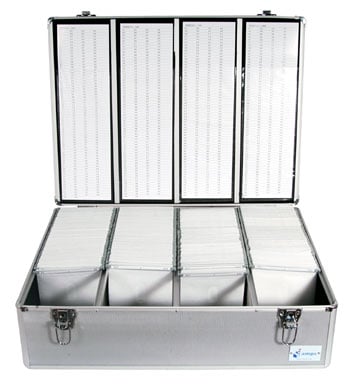 Aluminium CD/DVD Carry Cases (Dj Style) x1000 Disc Capacity