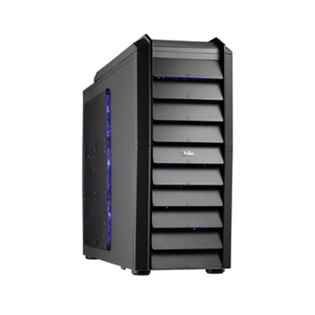 Xclio Touch 787 Black Large Mid Tower Performance Case with 10x120mm Case Fans : image 1