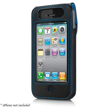 F8Z636tt Leather Case for iPhone 4/4S with kickout stand : image 1