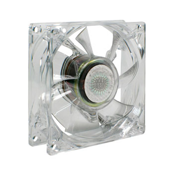 Cooler Master R4-BCBR-12FR-R1 Transparent Quiet Fan with Red LED