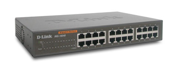 Port DLink DGS-1024D/B 24 Port Gigabit Copper Ethernet Layer 2 Workgroup Switch - Unmanaged