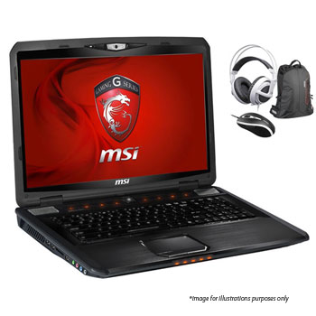 17.3" MSI GT780DXR-621UK GTX 570M 1.5GB Win 7 Home Premium + Bag, Mouse, Steelseries Headset : image 1