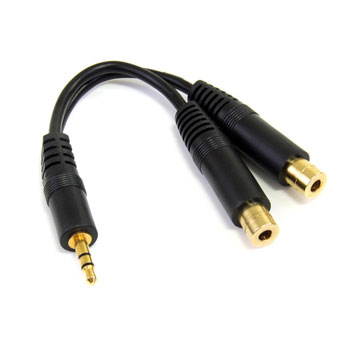 StarTech 3.5mm Male to 2x 3.5mm Female from Startech MUY1MFF