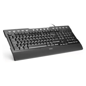Xebec-tech x line Black Multimedia Keyboard with palm rest