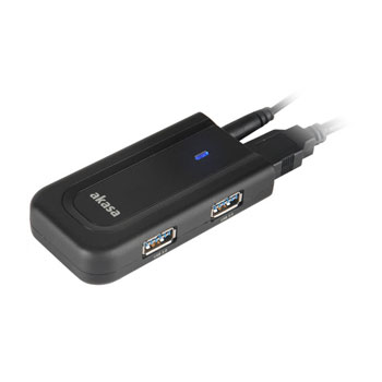 USB 3.0 Hub USB /  Mains powered (AC included) AK-HB-06BKCM from AKASA