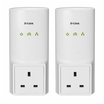 D-Link Gigabit Lan Ready Homeplug Twin Pack from D-Link DHP-P501AV/B