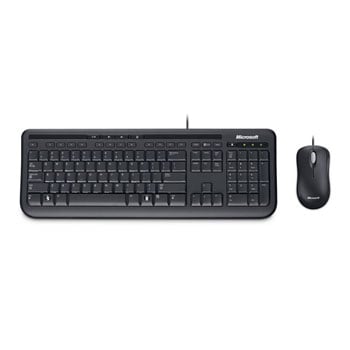 Microsoft Wired Desktop 600 Keyboard & Mouse Black