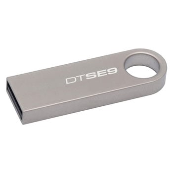 Kingston DTSE9H 16GB Capless USB Pendrive with Keyring Loop Hole Silver