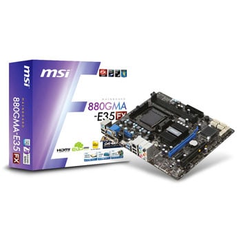 MSI 880GMA-E35 (FX) AMD Unlocked CPU AM3+ Motherboard
