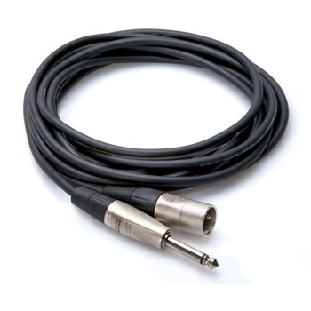 10ft Hosa 1/4"" Mono jack - XLR(m) Cable