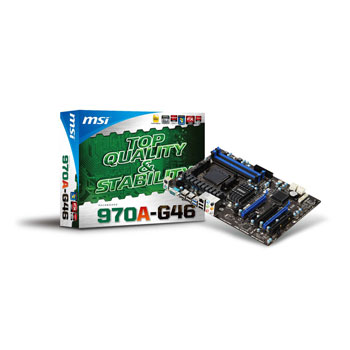 MSI 970A-G46 AM3+ ATX Motherboard