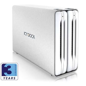 Icy Dock MB662USEB-2S-1 Dual bay 1394b, eSATA & USB 2.0 RAID Enclosure