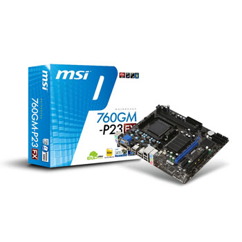 MSI 760GM-P23 (FX) Socket AM3+ micro-ATX Motherboard with VGA