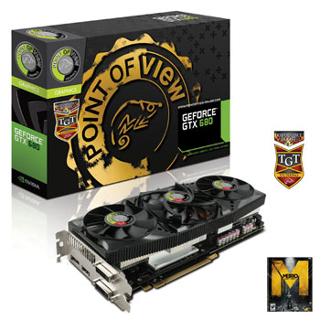 POV/TGT GeForce GTX 680Performance Boost/ Backplate NVIDIA Graphics Card - 2GB