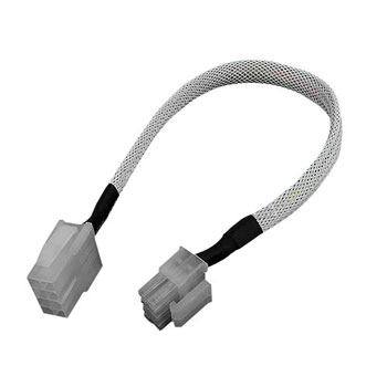Phobya Extension 8-Pin or EPS12V 45cm - UV White