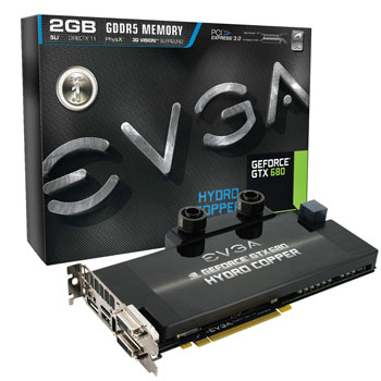 EVGA 2GB GeForce GTX 680 Hydro Copper NVIDIA Graphics Card