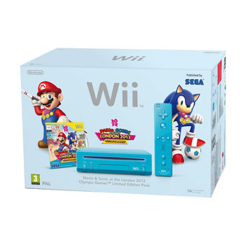 Blue Wii with Mario and Sonic at the London 2012 Olympic Games