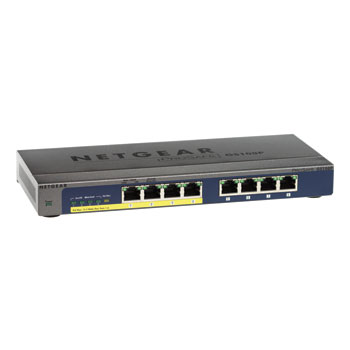 Netgear GS108P 8 Port GB Desktop switch with 4 Power Over Ethernet Ports