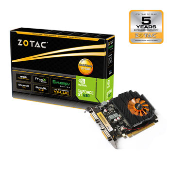 Zotac GeForce GT 630 Synergy Graphics Card - 2GB