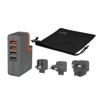 Arctic 4 Port USB Charger Fast 2.1a Fast Charge Support with UK/EU/US Plug Support