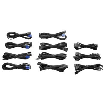Corsair Professional Series HX Enthusiast TXM Series Individually Sleeved Cables Black