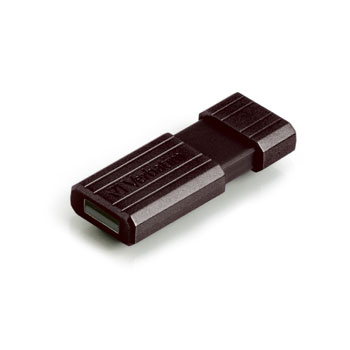 64GB USB Flash Stick Pen Drive from Verbatim Black Pinstripe