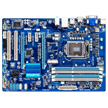 Gigabyte GA-Z77-DS3H Intel Z77 Socket 1155 Motherboard ATX with mSATA Slot & AMS Xfire Support : image 2