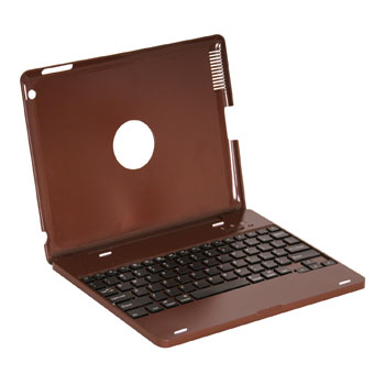 Bluetooth Keyboard & Case for New Ipad/Ipad3/4 Coffee Macbook Look!