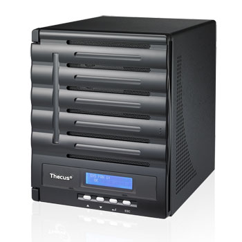 Thecus N5550 5 Bay All In One NAS Server Enterprise Class Intel Atom PC/MAC - see specs