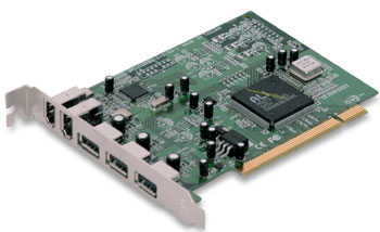 Scan 3 Ports USB2 Ports + 2 Ports Firewire 1394a Combo PCI Card : image 1