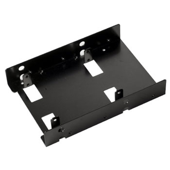 Silverstone SST-SDP08B 3.5" to 2x2.5" Bay Converter for 2.5" HDD or SSD - Black