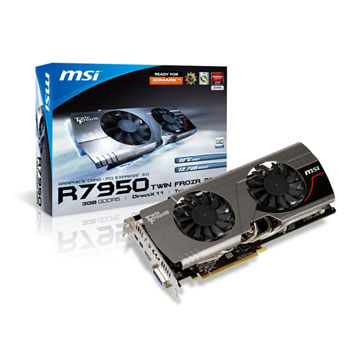 MSI Twin Frozr 3GD5 V2/OC Radeon HD 7950 AMD Graphics Card - 3GB