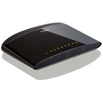 DLink 8 Port 10/100 Desktop Switch DES-1008D/B : image 1