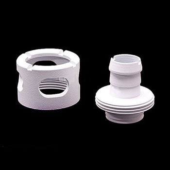Monsoon 13/10mm (ID 3/8" OD 1/2") compression fitting straight - White