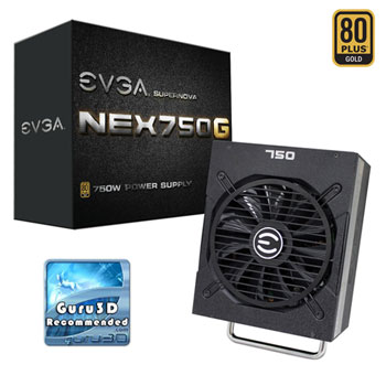 EVGA SuperNova NEX750G 750W Full Modular 80+ Gold Power Supply (PSU) - 120-PG-0750-GR Haswell Ready