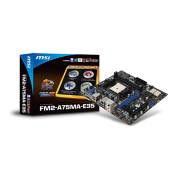 MSI FM2-A75MA-E35 Motherboard AMD Socket FM2 micro-ATX