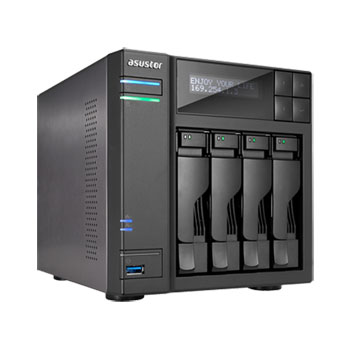 Asustor AS-604T 4 Bay SATA NAS with HDMI and full BOXEE Support PC/MAC