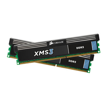 Corsair Memory XMS3 8GB 2 x 4GB DDR3 1600 MHz CAS 11-11-11-30 Dual Channel Desktop