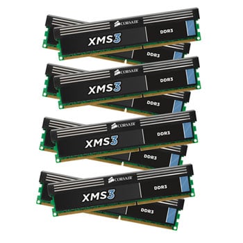 Corsair XMS3 64GB DDR3 1333 MHz CAS 9-9-9-24 Dual Channel Desktop