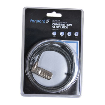 Forward FASLK02NAE Single Lock with 4 Digit 2M Cable PC/Laptop/Monitors/Projectors