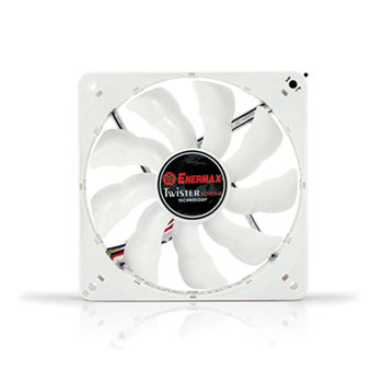 14cm white LED fan with PWM speed control from Enermax - UCCL14