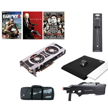 XFX Limted Edition 7850 2GB Black Edition Bundle with Warpad, DP Dongle, Gaming Mouse and Free Games