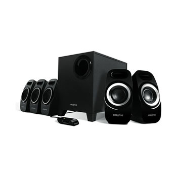 Creative T6300 5.1 Channel Surround Speakers Black 57W RMS with Remote : image 1