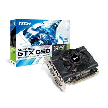 MSI GTX650 OC NVIDIA Graphics Card - 2GB