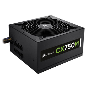 Corsair 750W CXM 80Plus Bronze Semi-Modular ATX12V PFC Source - PN# CP-9020061-BR CX Series™ CX750M \u2014 750 Watt 80 PLUS® Bronze Certified Modular ATX PSU