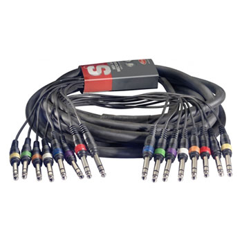 5M Stagg MultiCore 8xJack-Jack Loom (Stereo) : image 1