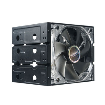 Akasa C31 5.25" Expansion Bay HDD Adaptor for 4x 3.5" HDD in Three 5.25" Bays